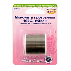 Hemline мононить прозрачная, 100% нейлон