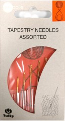 Tulip Набор игл для шитья пряжей, с золотистым ушком