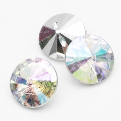 Кристалл радужный круг на ножке 18 мм