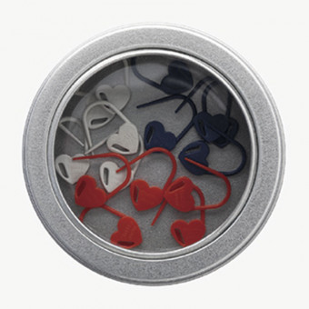 Tulip Набор маркеров для вязания Аmicolle Small (17*9мм. сердце, в баночке)