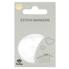 Tulip Маркер для вязания Аmicolle, 7 шт (сердце, белый, 2*3мм)