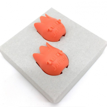 Tulip Наконечники для спиц  оранжевые 4*6,5 мм Amicolle 2шт