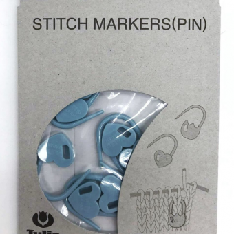 Tulip Маркеры для вязания Аmicolle (сердце, синий цвет, 7 шт)