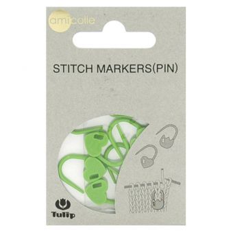 Tulip Маркеры для вязания Аmicolle (сердце, зелёный цвет, 7 шт)