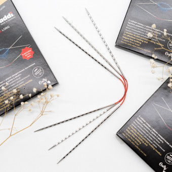 AddiCraSyTrio Novel Long гнущиеся чулочные спицы