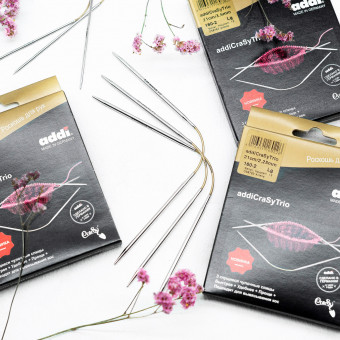 AddiCraSyTrio гнущиеся чулочные спицы