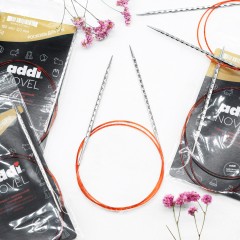 Addi Novel круговые спицы с квадратным кончиком 100 см