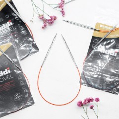 Addi Novel  круговые спицы с квадратным кончиком 40 см