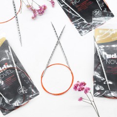 Addi Novel  круговые спицы с квадратным кончиком 60 см