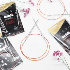 Addi Novel  круговые спицы с квадратным кончиком 80 см