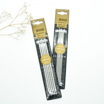 Addi Novel Quintett чулочные спицы 15 см с квадратным кончиком