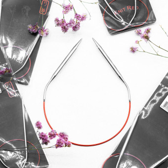 ChiaoGoo круговые спицы knit red 40 см