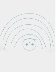 KnitPro Mindful леска соединительная, поворотная, бирюзовая