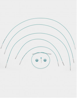 KnitPro Mindful леска соединительная, поворотная, бирюзовая