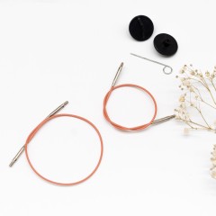 LYKKE розовая леска для разъёмных укороченных спиц Blush