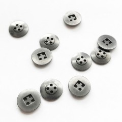 Металлический Круглый квадрат 18 мм чёрный никель