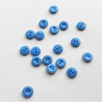 Деревенский мрамор 2 прокола 11 мм голубой