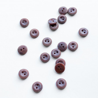 Деревенский мрамор 2 прокола 11 мм коричневый