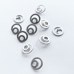 Металлическое двойное кольцо 20 мм никель