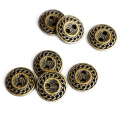 Бронзовая цепь 2 прокола 15 мм