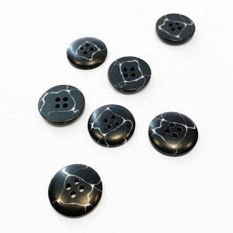 Мрамор 4 прокола 20 мм чёрный