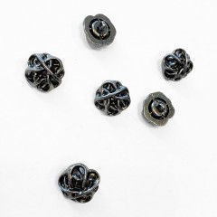 Моток пряжи на ножке 16 мм чёрный никель