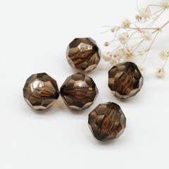 Бусинка круглая коричневая 12 мм