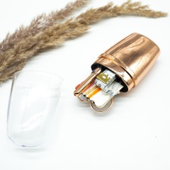 Hemline швейный набор в пластиковом контейнере, розовое золото