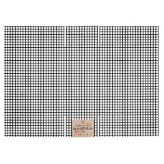 Пластиковая канва для прямоугольной сумки (цвет чёрный) 31,5*45 см