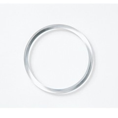 Ручки пластиковые круглые, прозрачные 11 см