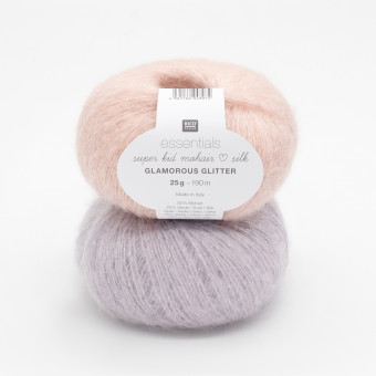 Rico Design Essentials Super Kid Mohair Loves Silk Glamorous Glitter