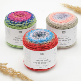 Rico Socks Super Soft Super Degrade 4 ply
