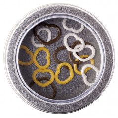 Tulip Набор маркеров для вязания Аmicolle жёлтый, красный, коричневый (сердце, в баночке)