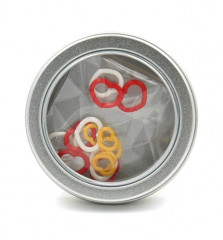 Tulip Набор маркеров для вязания Аmicolle жёлтый, красный, белый (сердце, в баночке)