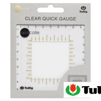 Tulip Линейка для подсчета плотности вязания  пластик, прозрачный