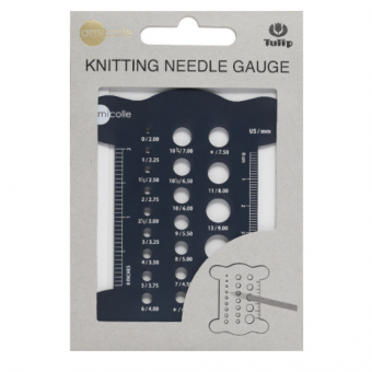 Линейка для определения размера спиц "amicolle", пластик, темно-синий