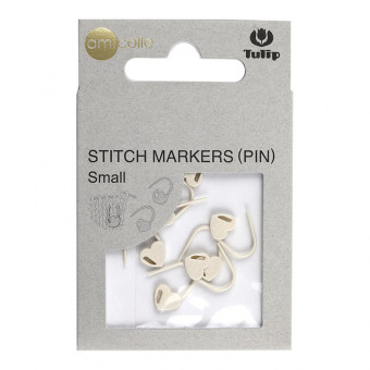Tulip Маркеры для вязания Аmicolle small (сердце ,белый цвет, 7 шт)