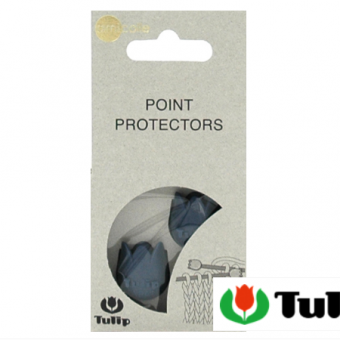 Tulip Наконечники для спиц тёмно-синие 4*6,5 мм Amicolle 2шт