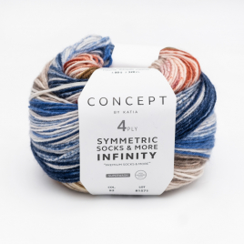 Пряжа Katia Concept Infinity Symmetric Socks 92 More 92