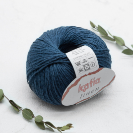 Пряжа Katia Linen 5 dark blue