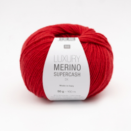Пряжа Rico Luxury Merino Supercash DK 008 red