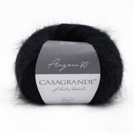 Пряжа Casagrande Angora 80 Nero 099