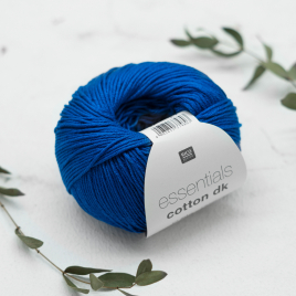 Пряжа Rico Essentials Cotton DK cobalt blue 32