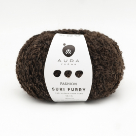 Пряжа Aura Suri Furry 13.004 Dark chocolate