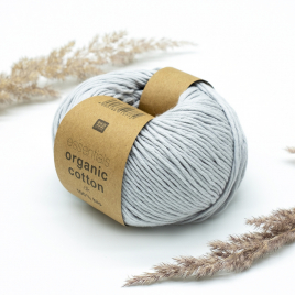 Пряжа Rico Essentials Organic Cotton DK silver grey 018