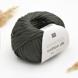 Пряжа Rico Essentials Cotton DK khaki 117