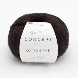 Пряжа Katia concept Cotton-Yak 136 dark brown