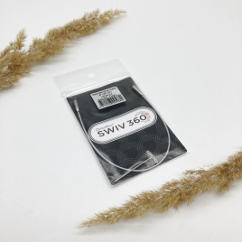 Соединительная леска для спиц поворотная ChiaoGoo SWIV 360  к металлическим спицам L 55 см
