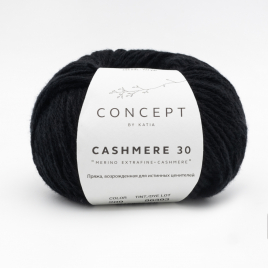 Пряжа Katia Concept Cashmere 30 209 Negro