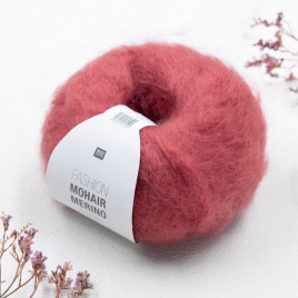 Пряжа Rico Fashion Mohair Merino red 004